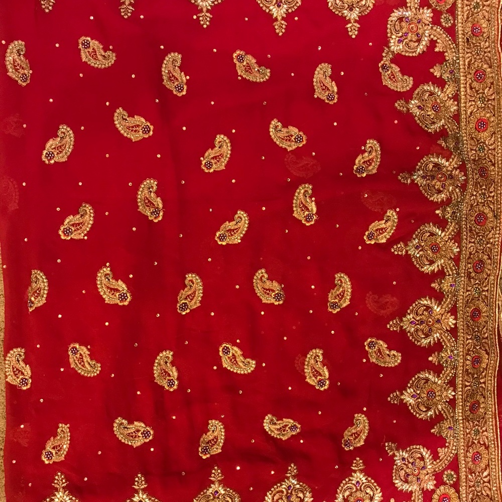Red saree